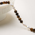 金虎眼石與珍珠和諧手鍊