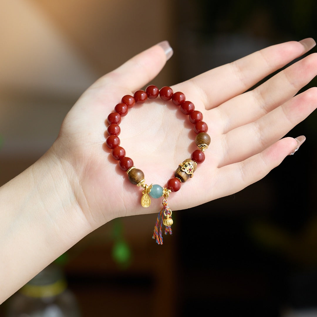 Imperial Cinnabar Five Elements Wealth Bracelet