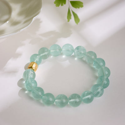 Icy Green Fluorite Career Success Bracelet