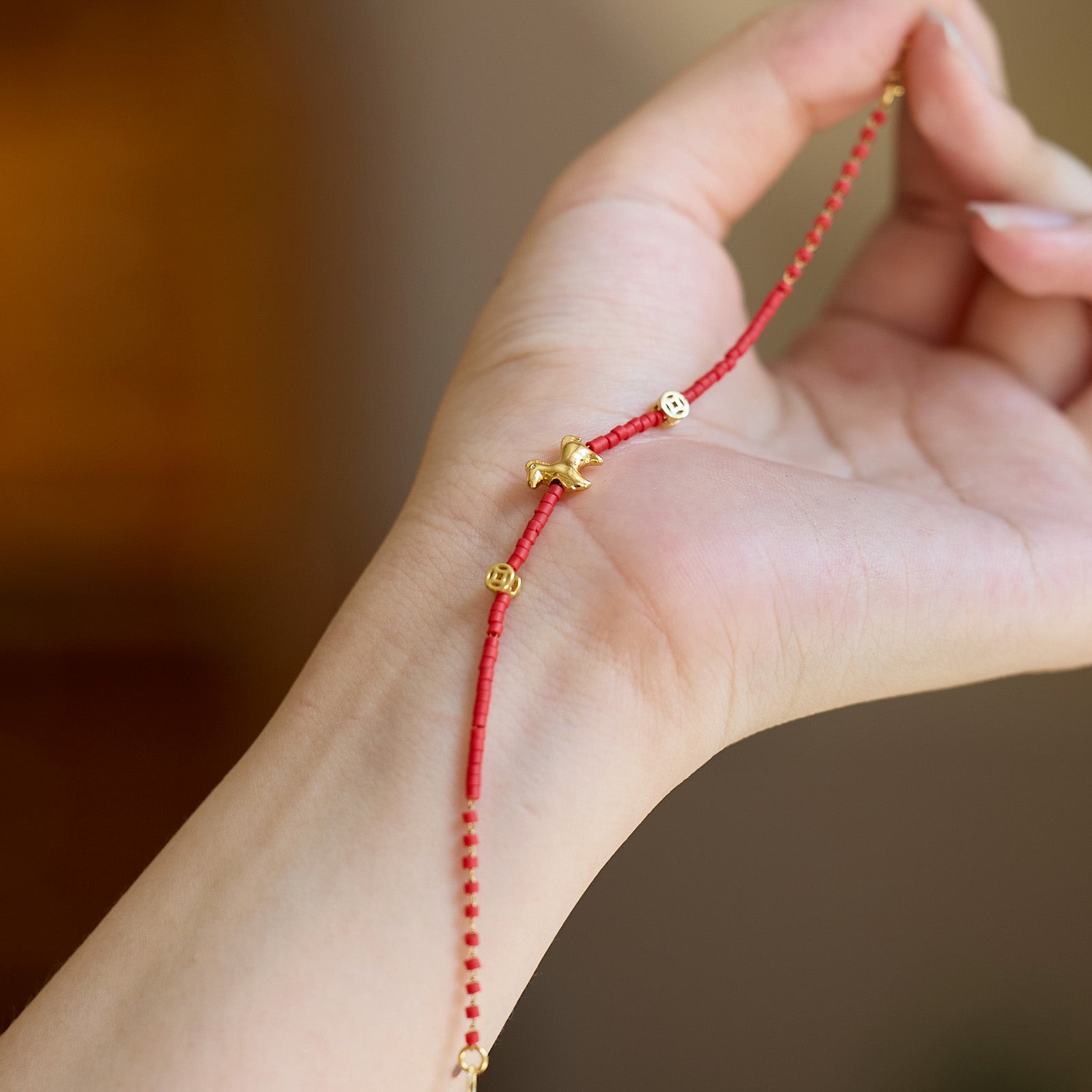 Golden Zodiac Horse Immediate Wealth Bracelet