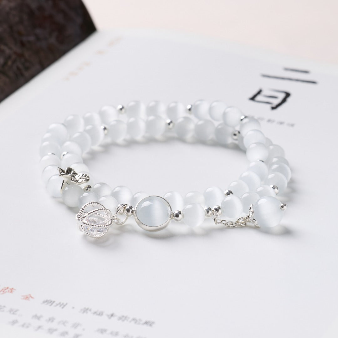 Moonlit Cat Eye Fortune Transfer Bracelet