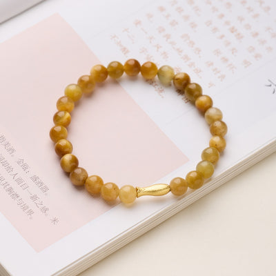 Golden Tiger Eye Koi Wealth Bracelet
