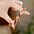 Red Agate Gourd & Ruyi Wealth Bracelet