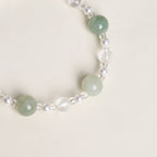 Grünes Jade- & Klarquarz-Harmonie-Armband