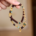 Imperiales Sandelholz- & Jade-Reichtums-Abakus-Armband