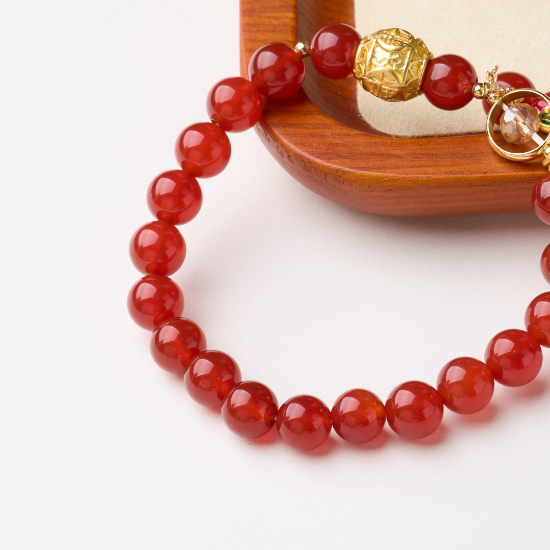 Red Agate Fortune Bag Wealth Bracelet