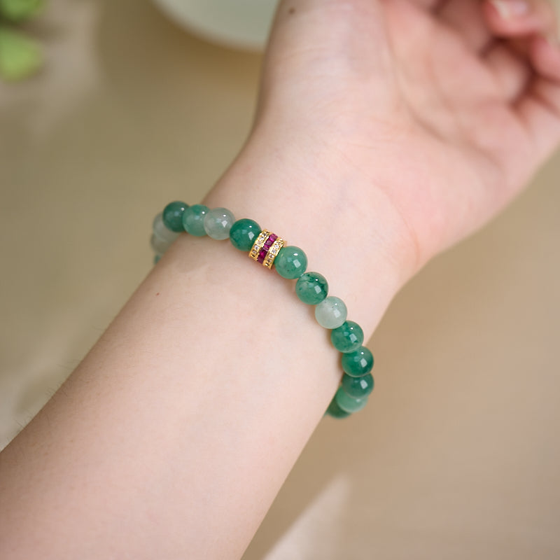 Bracelet Chemin de Jade Vert vers le Succès