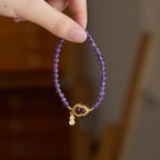 Amethyst Gourd Prosperity & Wisdom Bracelet