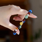Bracelet de richesse en pierres précieuses de l'harmonie des Cinq Éléments