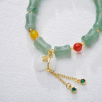 Green Bamboo Wealth Advancement Bracelet