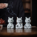 Green Sandstone Dragon Statue