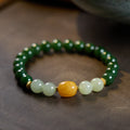 Imperial Jasper & Amber Wealth Bracelet
