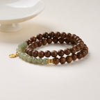 Sandalwood & Hetian Jade Fortune Bracelet
