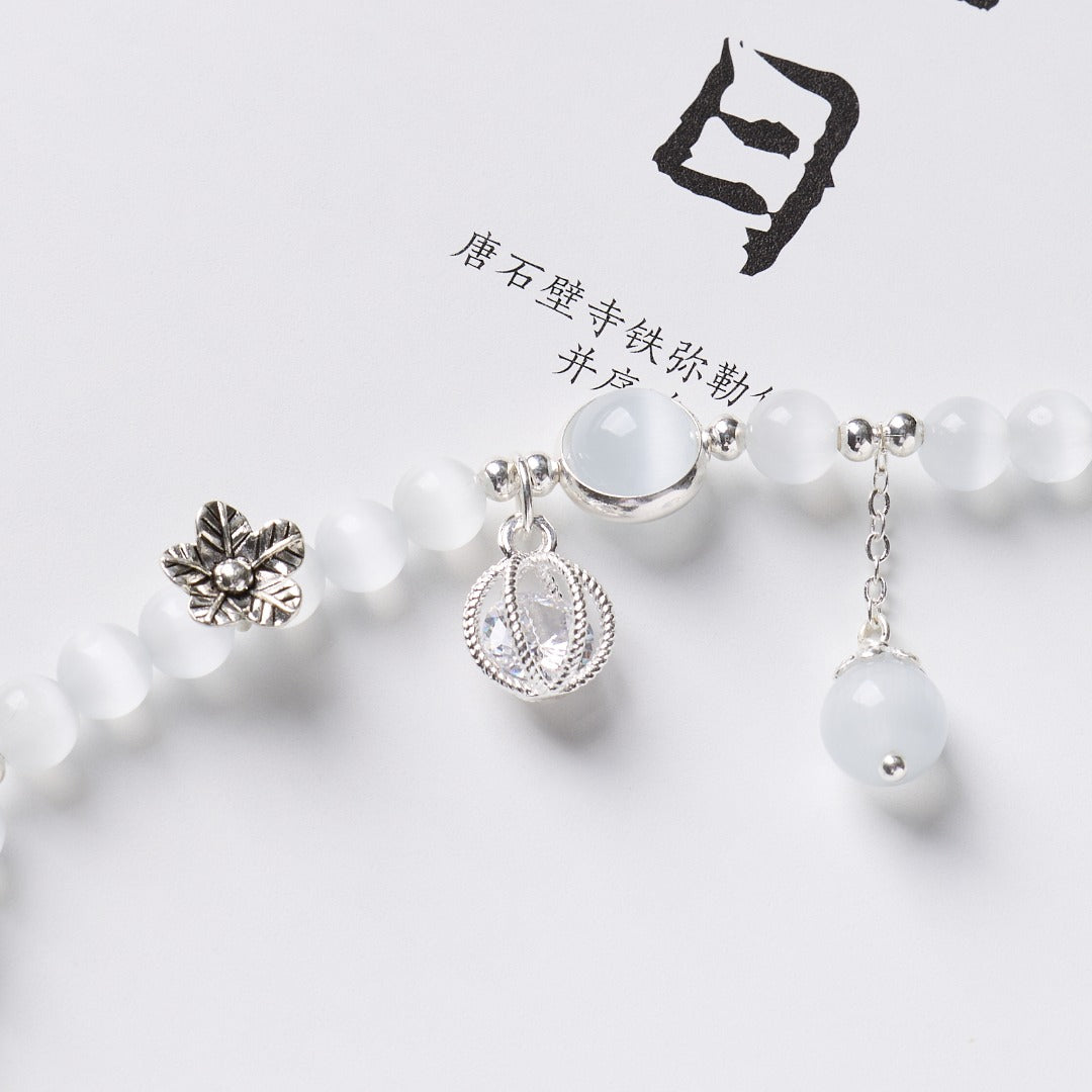 Moonlit Cat Eye Fortune Transfer Bracelet