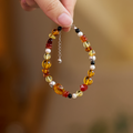 Golden Amber & Multi-Gem Wealth Bracelet