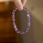 Bracelet de Sagesse en Améthyste Naturelle Facettée
