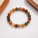 Bracelet en Quartz Rutile Cheveux de Lapin des Cinq Éléments