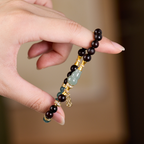 Rising Bamboo Sandelholz & Jade Feng Shui Armband
