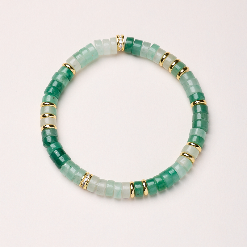 Gradient Aventurine Abacus Wealth Bracelet