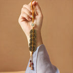 Feng Shui Messing-Gourd & Fünf-Kaiser-Münzen Anhänger | Öffnbarer Wu Lou mit Buchsbaum-Lotus & Bagua für Wohlstand & Schutz