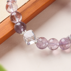 Amethyst Sowilo Sun Rune Wisdom Bracelet