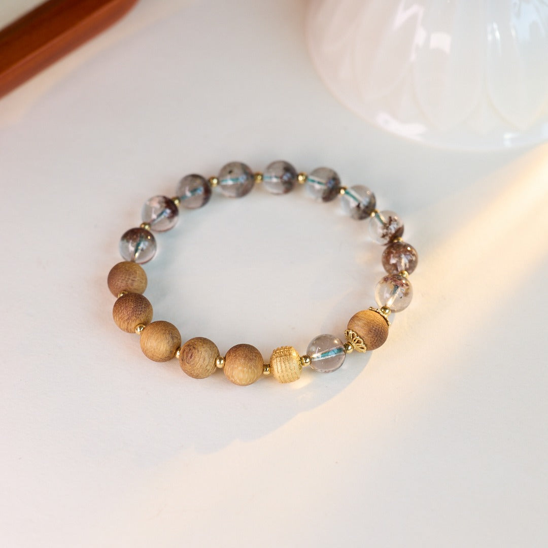 Green Phantom Agarwood Wealth Bracelet