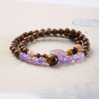 Amethyst Goose Pear Incense Wealth Bracelet