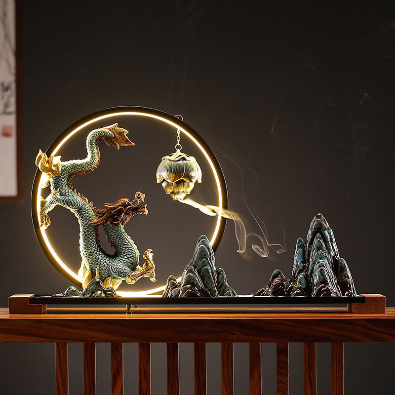 "Celestial Dragon" LED Backflow Incense Burner
