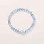 Pulsera Serenidad de Aguamarina Azul Hielo