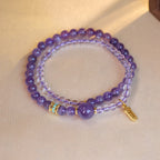 Amethyst Fortune Double-Wrap Bracelet