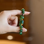 Spinach Green Jade Wealth Bracelet