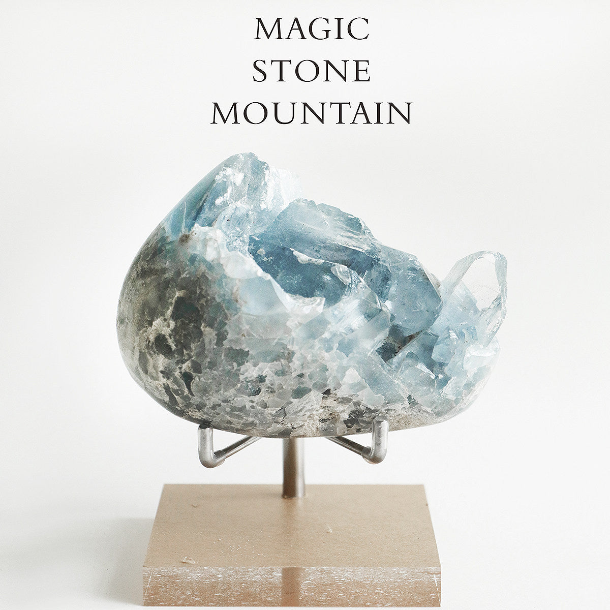 Celestial Blue Raw Celestite Crystal Geode