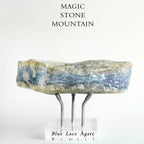 Montagne Magique en Agate Bleue Brésilienne