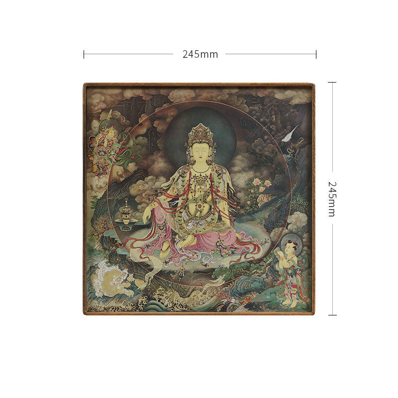 Water Moon Guanyin Brass Tabletop Art