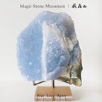 Montagne Magique en Agate Bleue Brésilienne