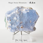 Montagne Magique en Agate Bleue Brésilienne