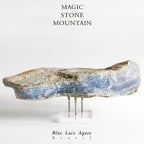 Montagne Magique en Agate Bleue Brésilienne