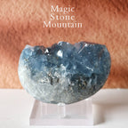Celestial Blue Raw Celestite Crystal Geode