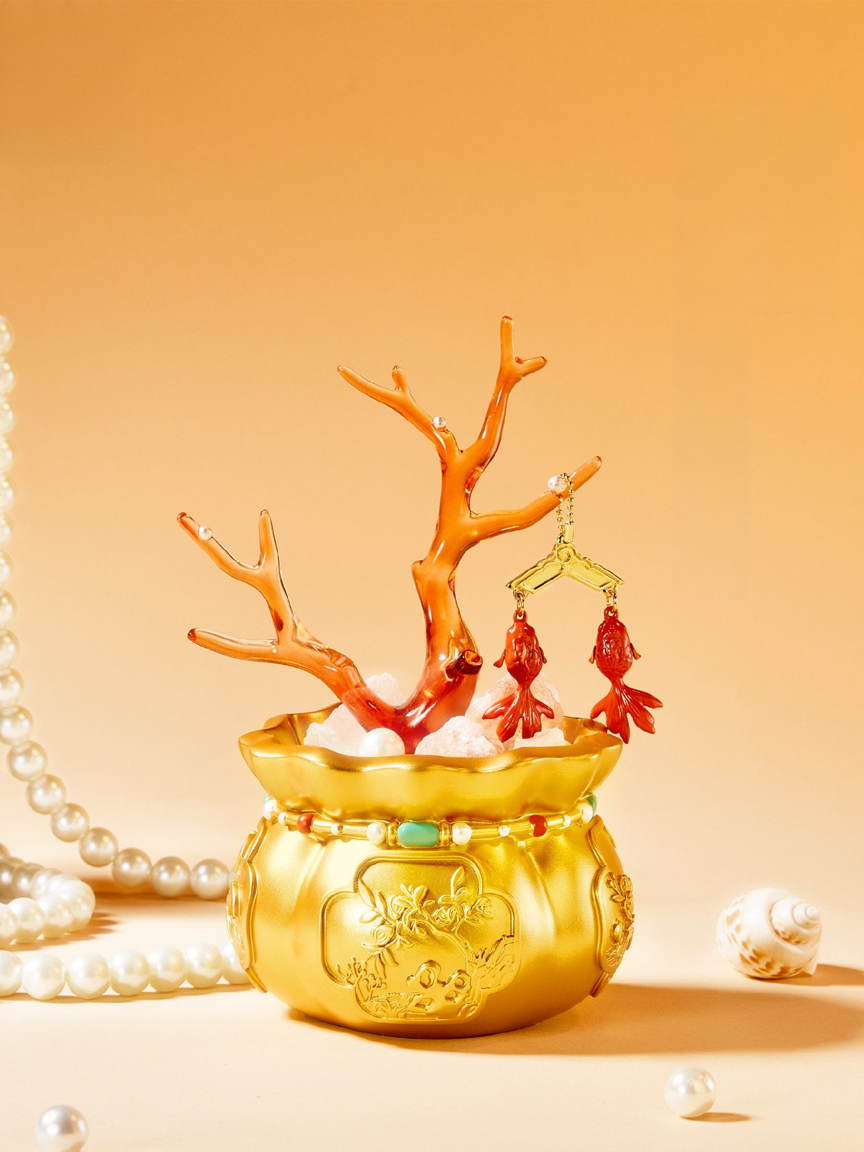 "Imperial Treasure" Money Tree & Red Coral