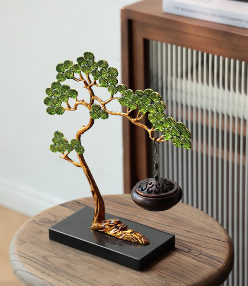 bonsai tree incense burner Welcome Pine Incense Burner