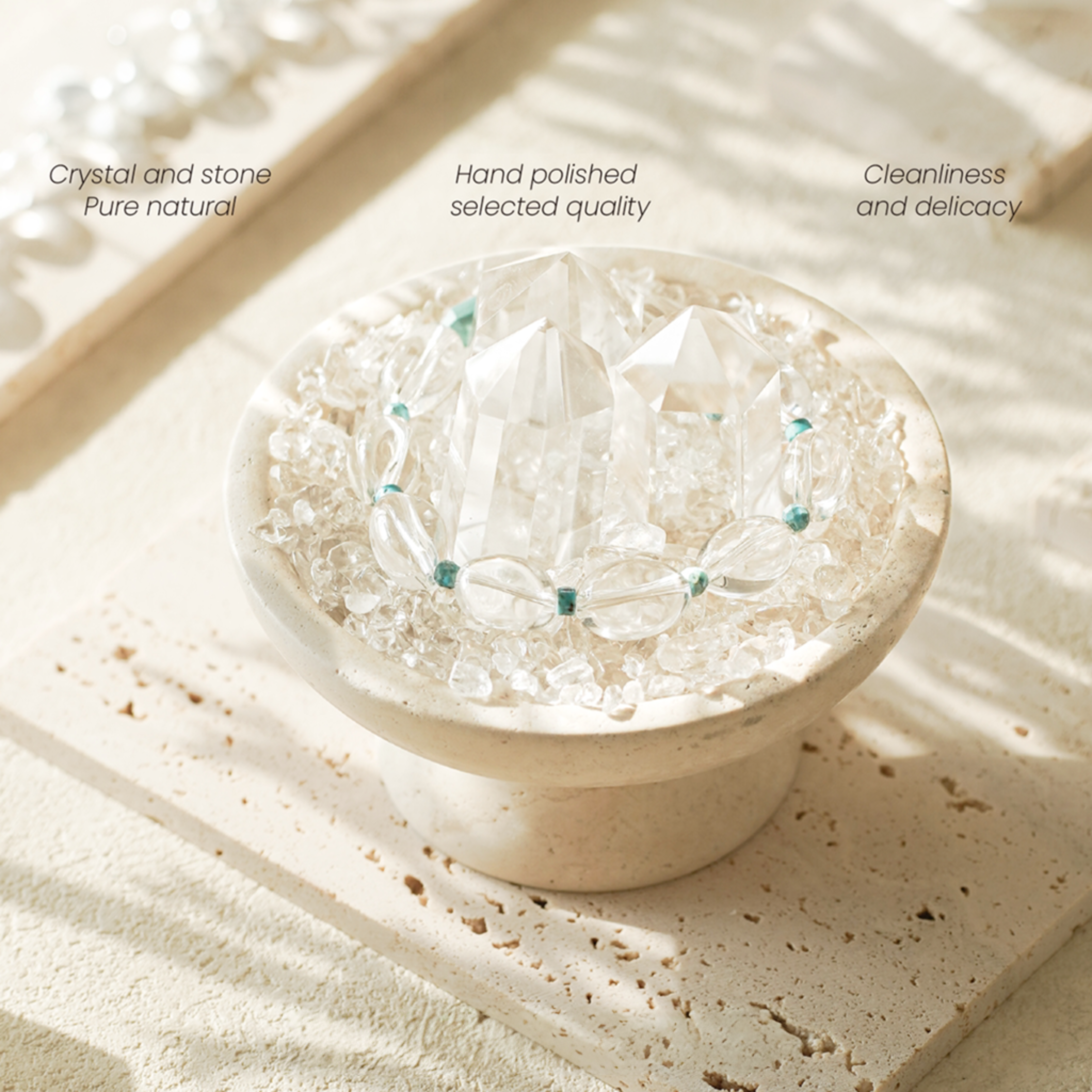 Energy Islet Clear Quartz Degaussing Vessel