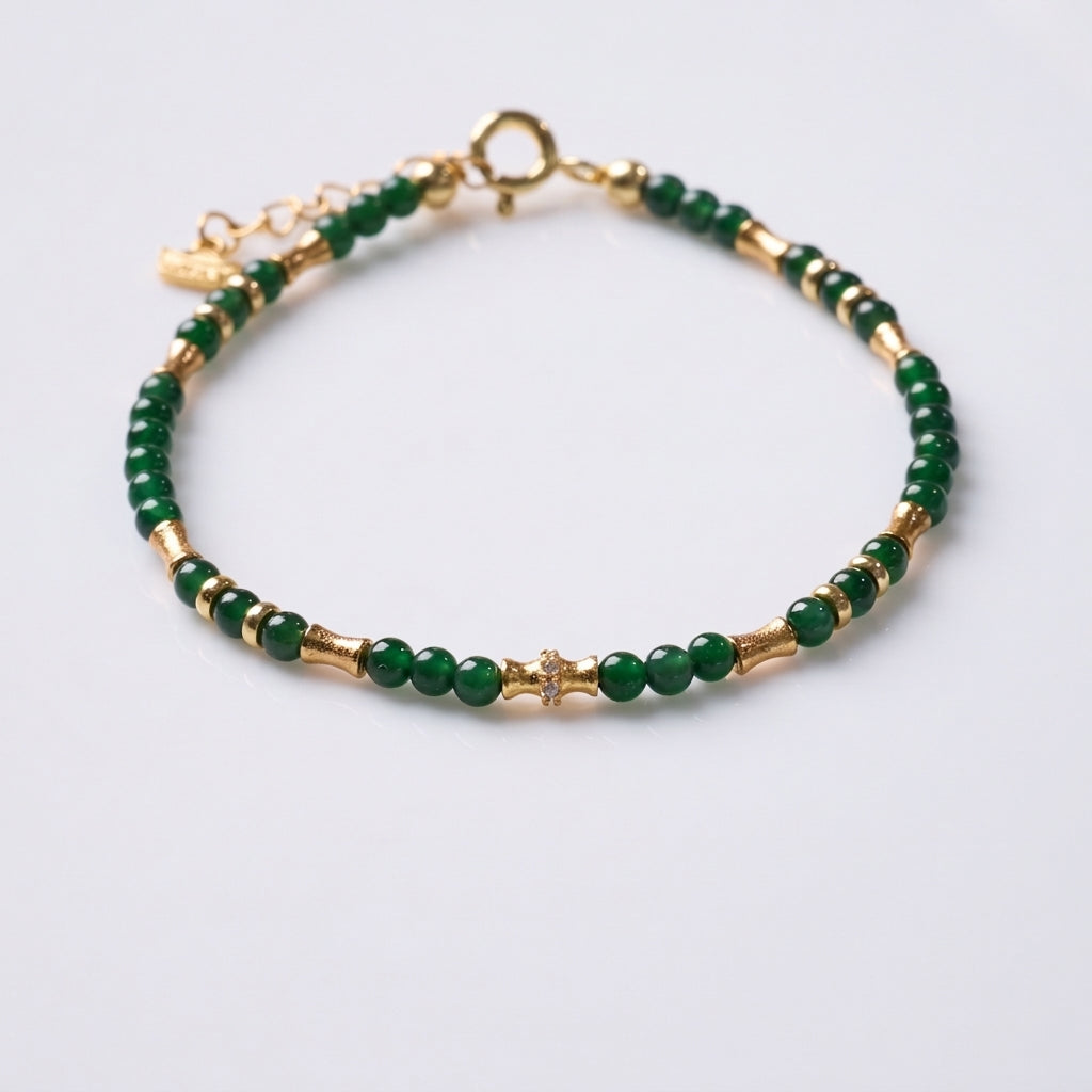 Ice Jade Bamboo Knot Bracelet