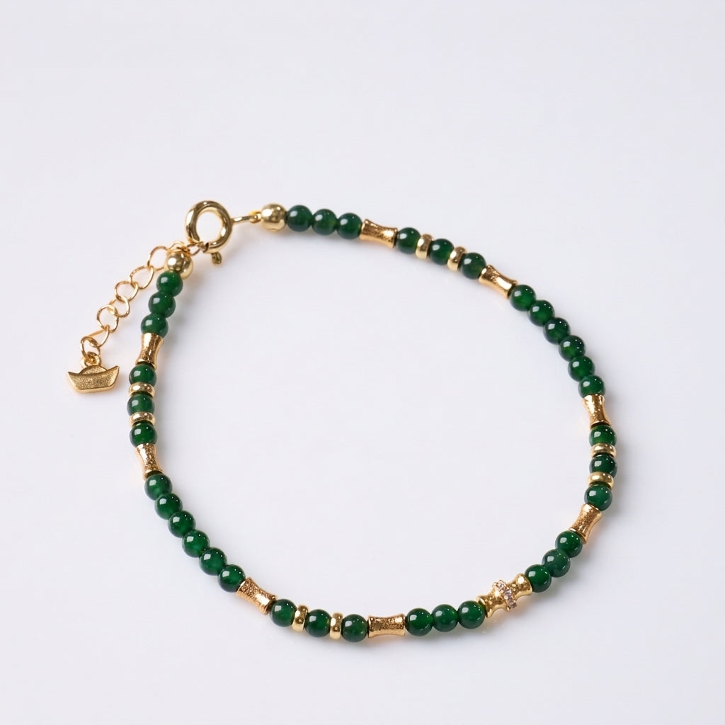Ice Jade Bamboo Knot Bracelet
