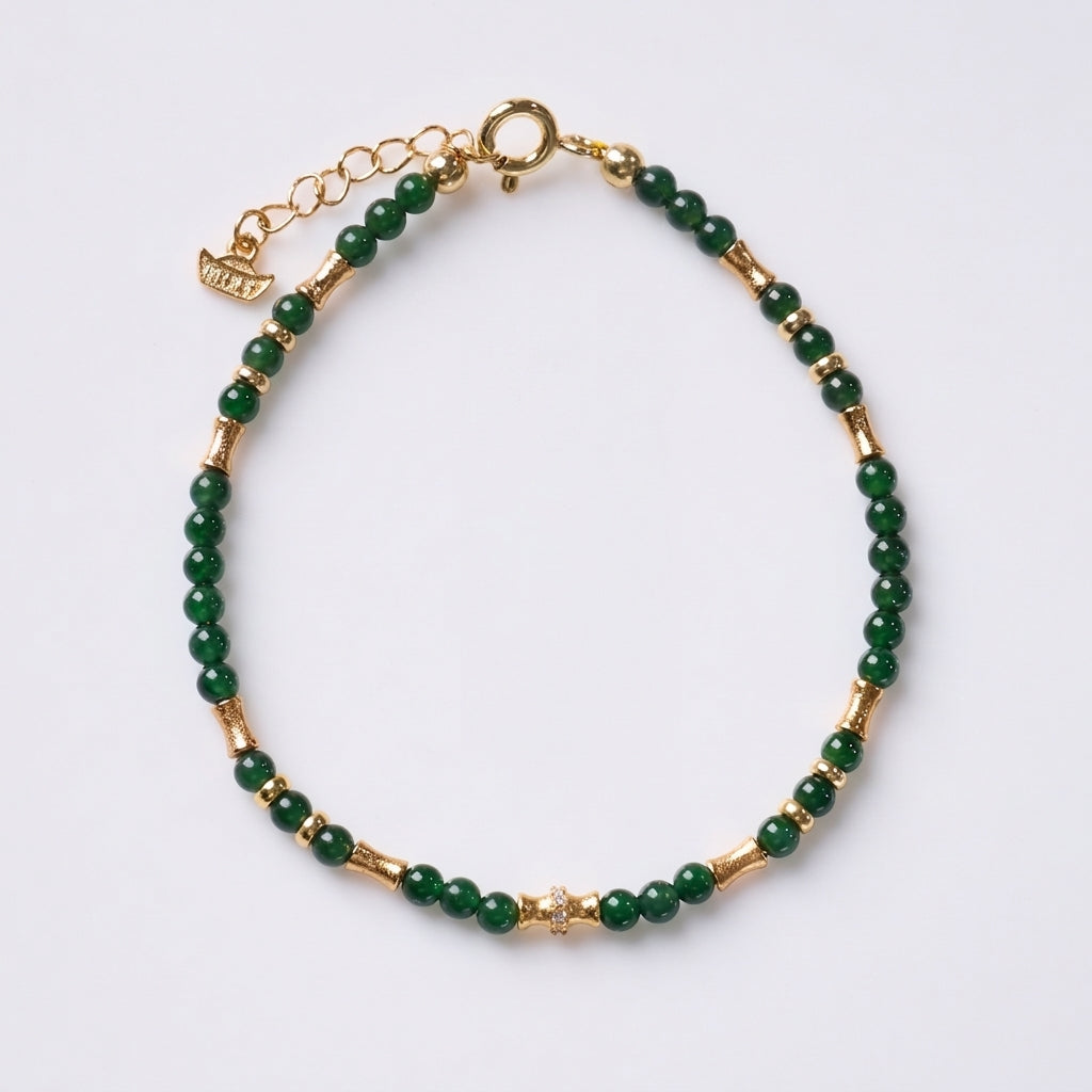Ice Jade Bamboo Knot Bracelet