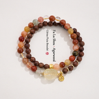 Bracelet de richesse Citrine Pixiu & Bois d'agar
