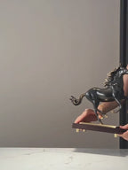 Unstoppable Spirit Solid Copper Horse Statue – Metal Element Cure for Leadership Authority & Perseverance