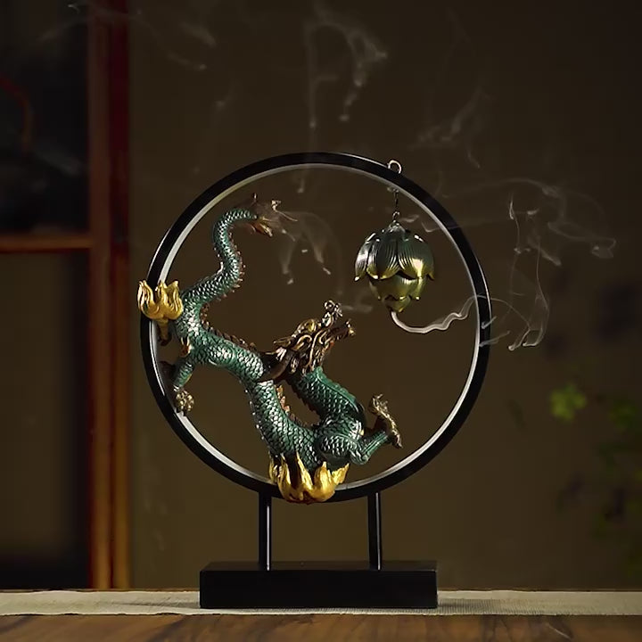 "Celestial Dragon" LED Backflow Incense Burner