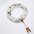 108-Bead Tianshan Jade & Sandalwood Triple-Wrap Bracelet