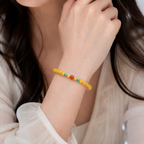 Beeswax & Southern Red Agate & Turquoise Bracelet