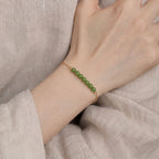 Green Jadeite Bead Chain Bracelet